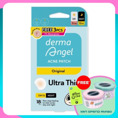 DERMA ANGEL Acne Patch Day & Night 6 + 12's