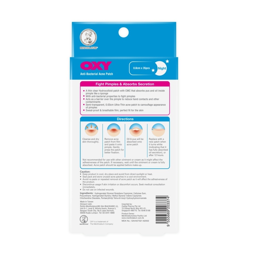 Anti Bacterial Acne Patch Thin 35's