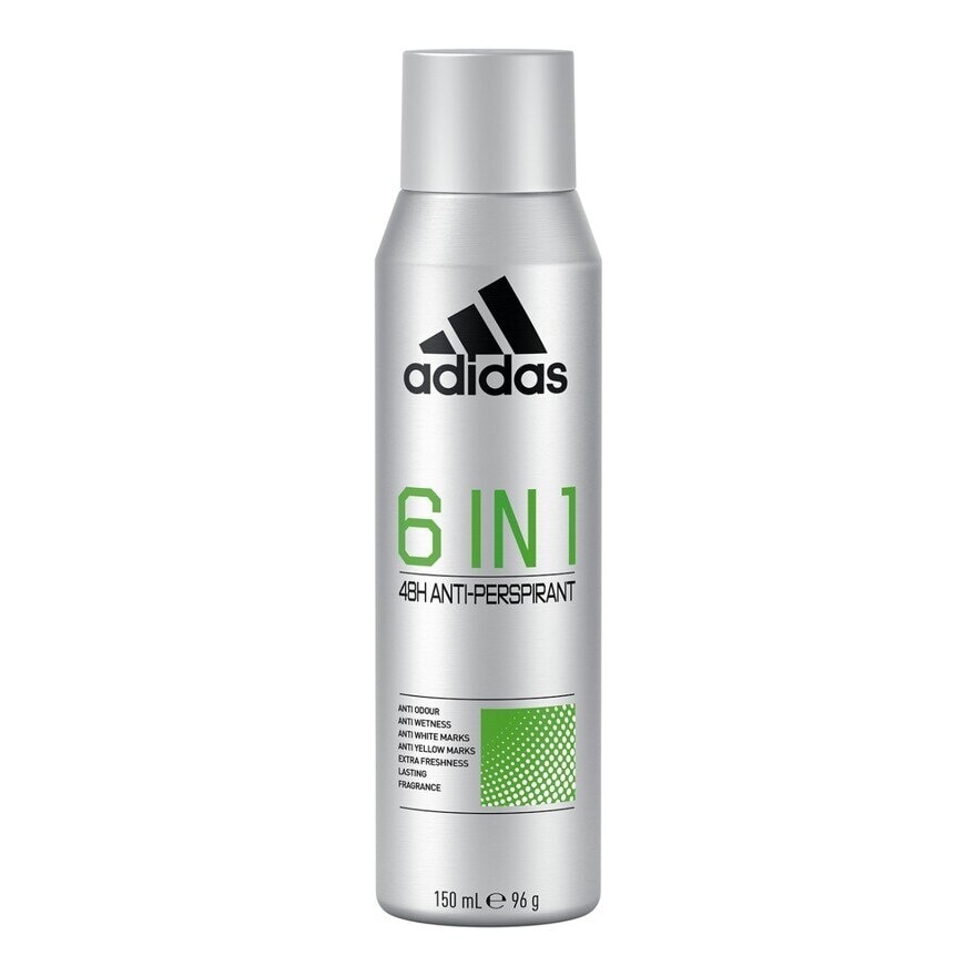 ADIDAS Deodorant Body Spray 6 IN 1 MEN 150ml Watsons Malaysia