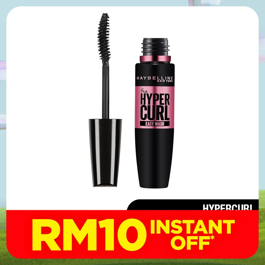 MAYBELLINE Hyper Curl Volum' Express Easy Wash Mascara Black