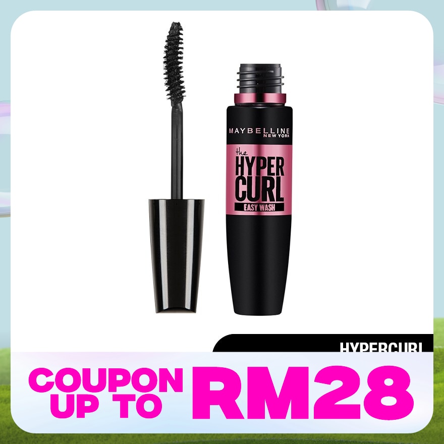 MAYBELLINE Hyper Curl Volum' Express Easy Wash Mascara Black