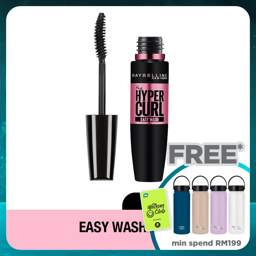 MAYBELLINE Hyper Curl Volum' Express Easy Wash Mascara Black