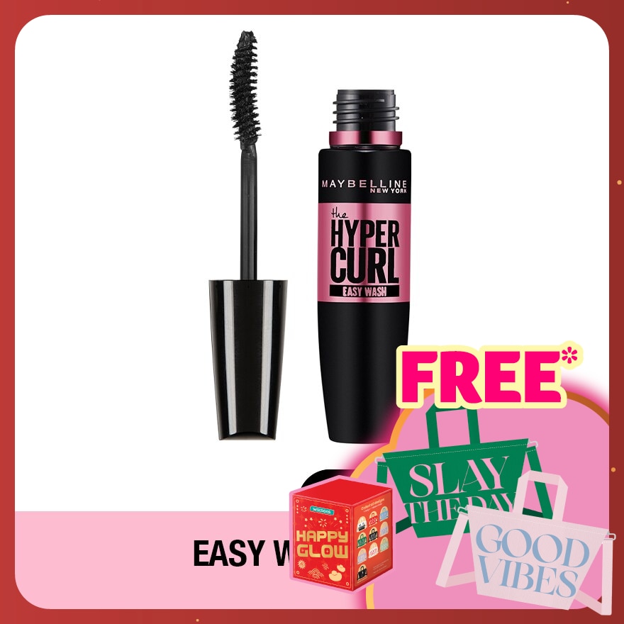 MAYBELLINE Hyper Curl Volum' Express Easy Wash Mascara Black