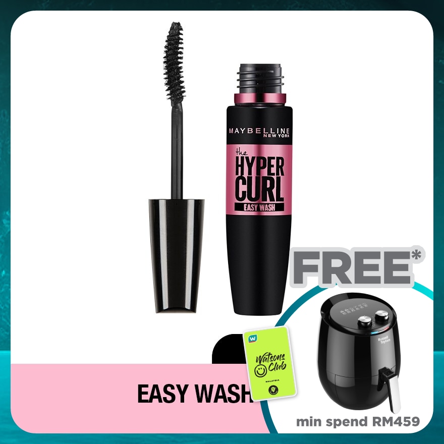 MAYBELLINE Hyper Curl Volum' Express Easy Wash Mascara Black