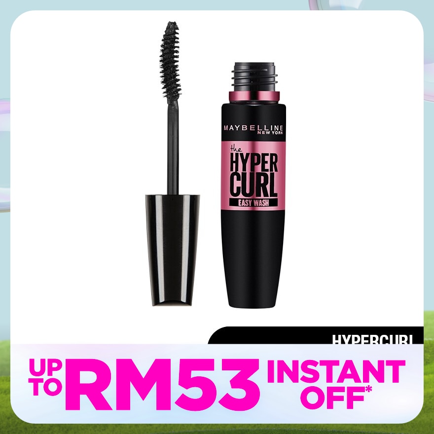 MAYBELLINE Hyper Curl Volum' Express Easy Wash Mascara Black