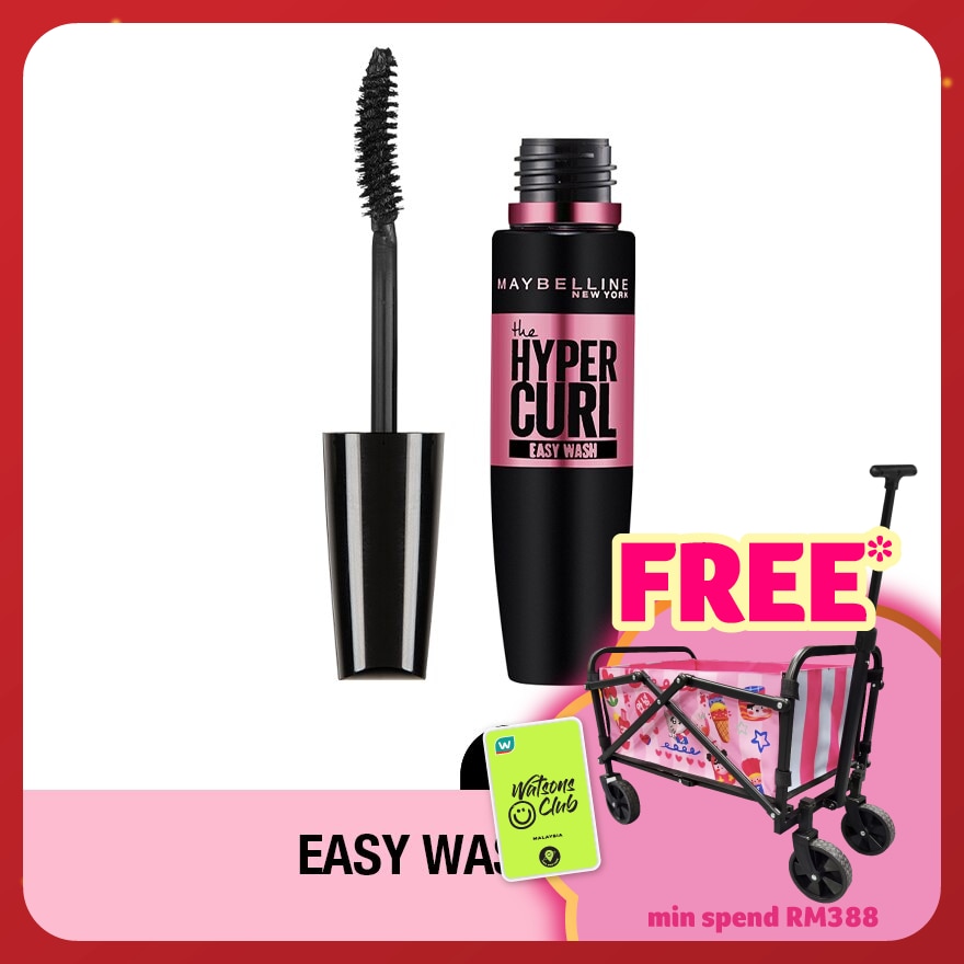 MAYBELLINE Hyper Curl Volum' Express Easy Wash Mascara Black