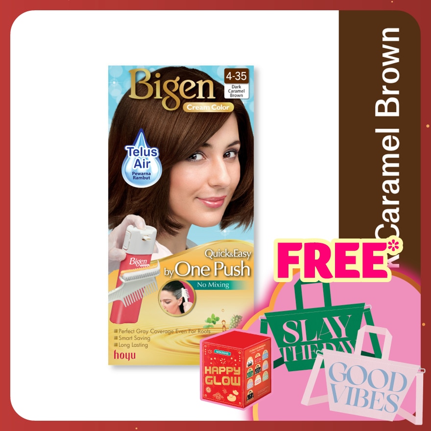 One Push Dark Caramel Brown 4.35 1's