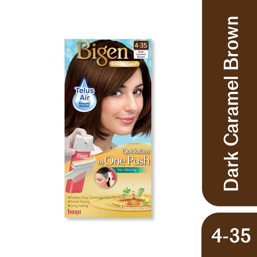 One Push Dark Caramel Brown 4.35 1's