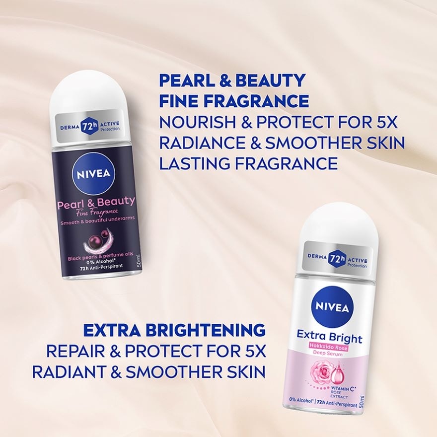 Deodorant Pearl & Beauty Roll On Twin Pack 2x50ml