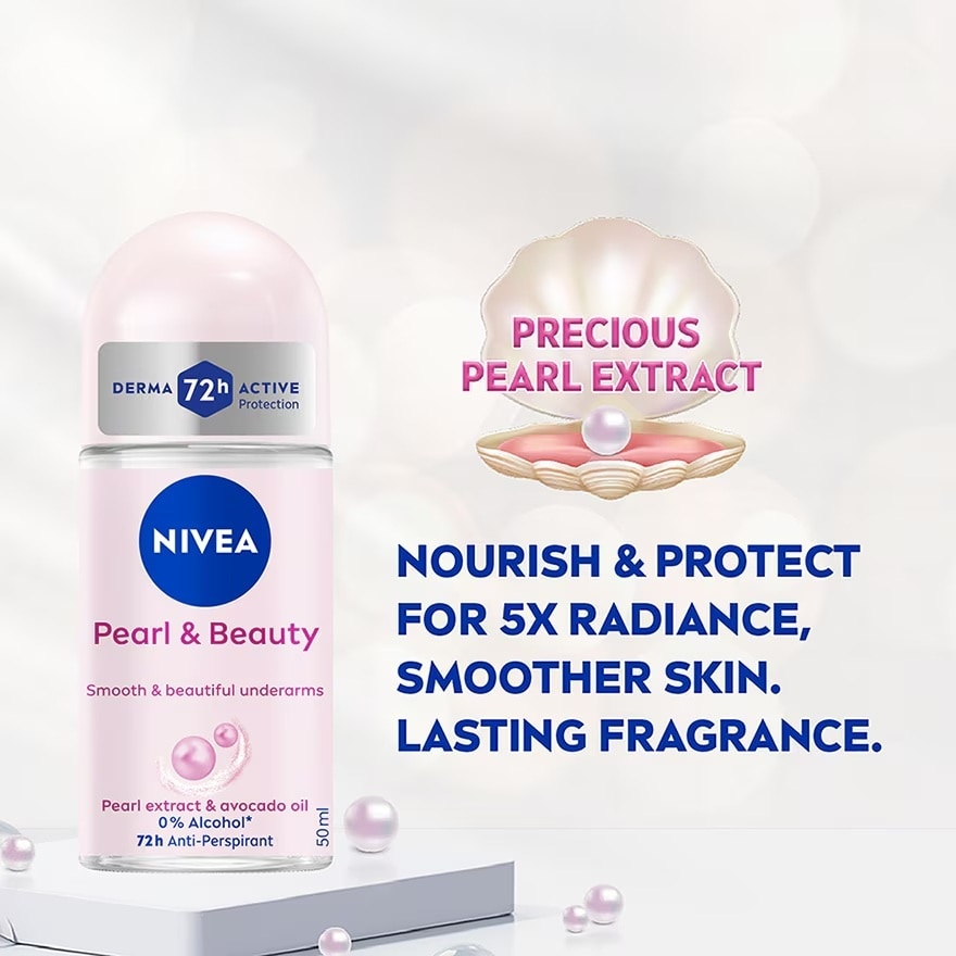Deodorant Pearl & Beauty Roll On Twin Pack 2x50ml