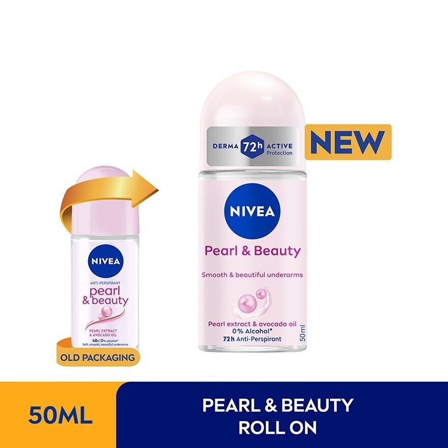 Deodorant Pearl & Beauty Roll On Twin Pack 2x50ml image