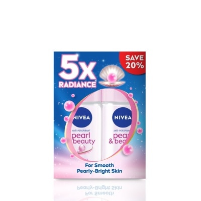 NIVEA Deodorant Pearl & Beauty Roll On Twin Pack 2x50ml