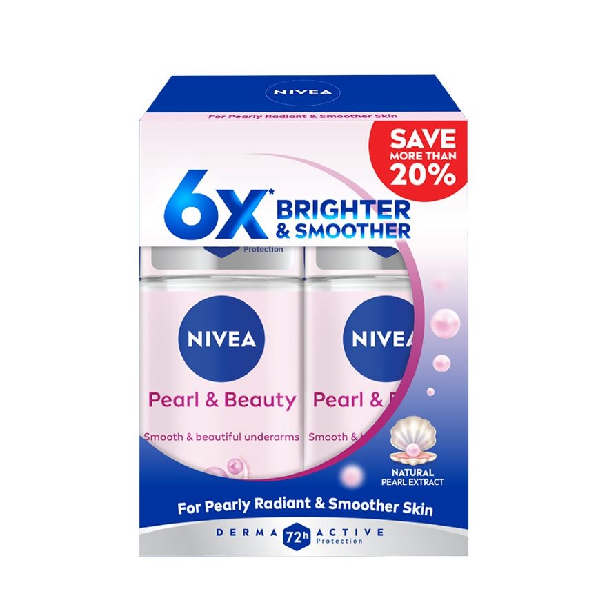 Deodorant Pearl & Beauty Roll On Twin Pack 2x50ml image