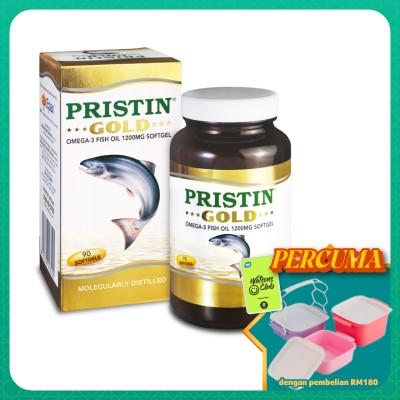 TOTAL HEALTH - Pristin Gold Omega-3 Fish Oil 1200mg Softgel 90's