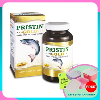 TOTAL HEALTH Pristin Gold Omega-3 Fish Oil 1200mg Softgel 90's