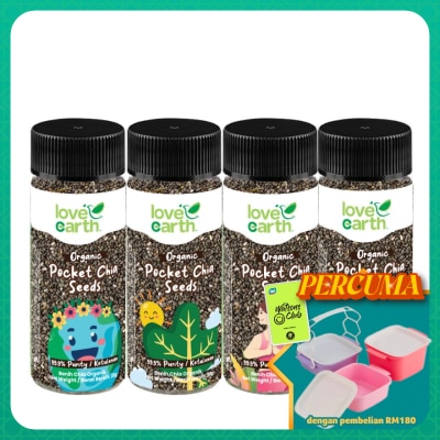 LOVE EARTH - Organic Pocket Chia (4 in 1)