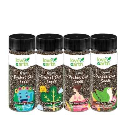 LOVE EARTH Organic Pocket Chia (4 in 1)