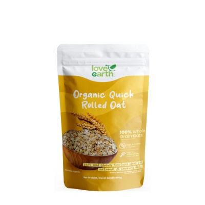 LOVE EARTH - Quick Rolled Oat 400g image