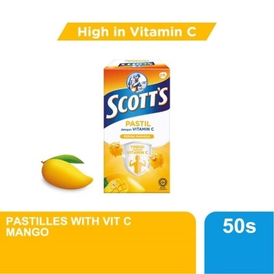 SCOTT'S Vitamin C Pastilles Mango 50S For Kids