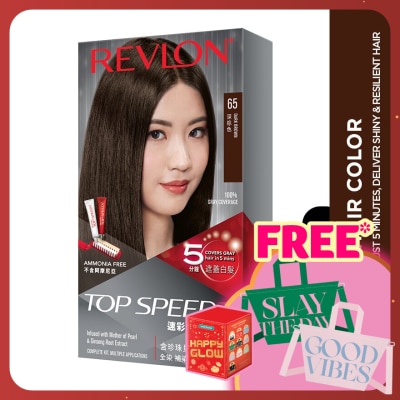 REVLON Top Speed Hair Color Dark Brown 1pc
