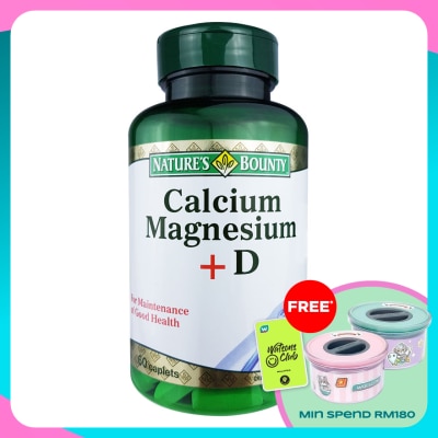 NATURE'S BOUNTY Calcium Magnesium +D 60's
