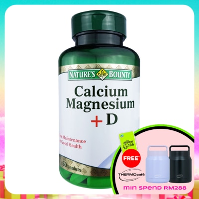 NATURE'S BOUNTY - Calcium Magnesium +D 60's