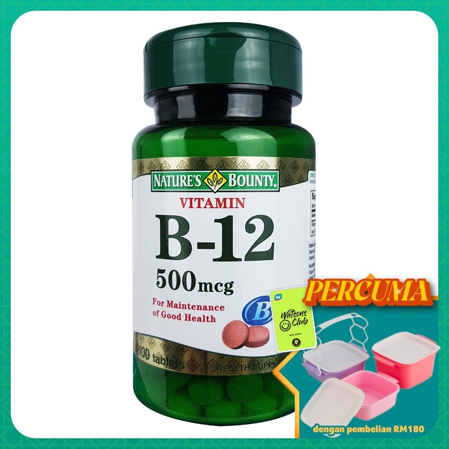 Vitamin B-12 500mcg 100's
