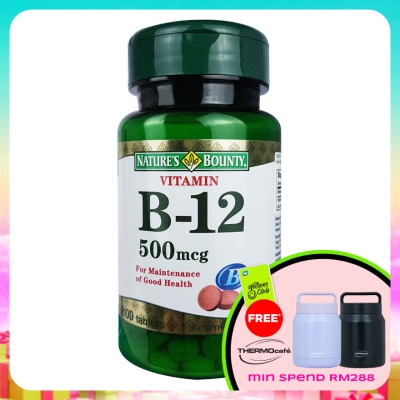 NATURE'S BOUNTY - Vitamin B-12 500mcg 100's