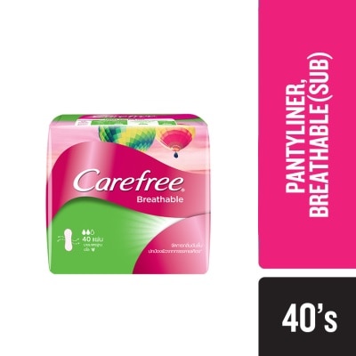 CAREFREE Breathable Aloe Panty Liner 40's