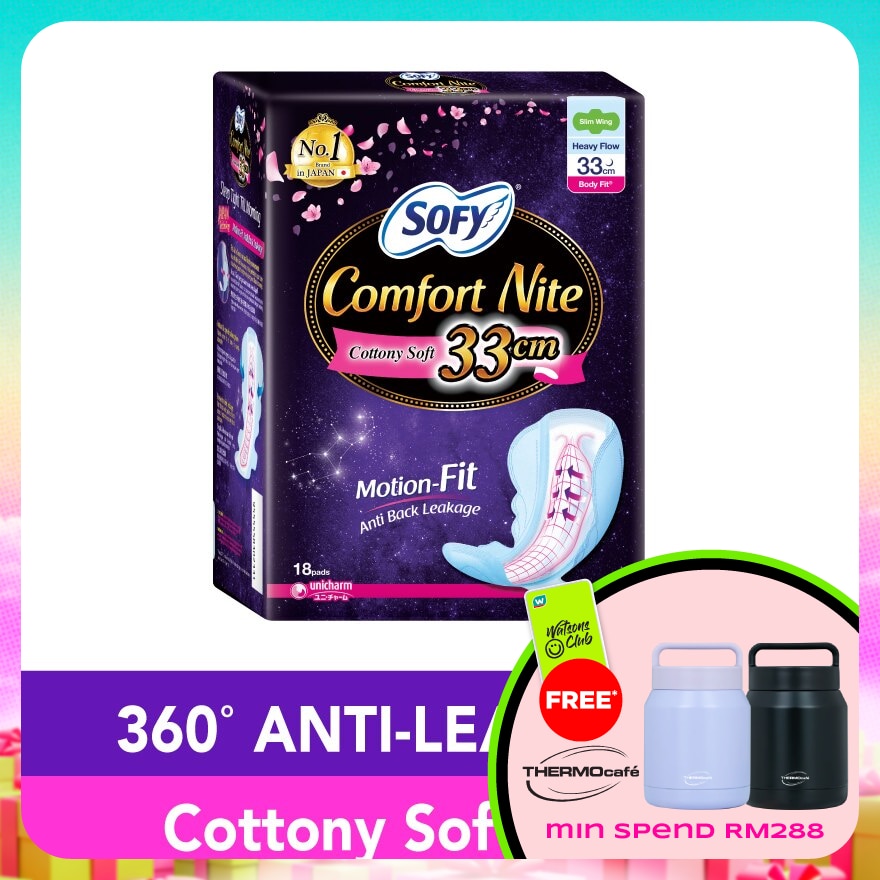 Comfort Nite Body Fit Slim Wing 33cm 18S