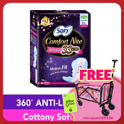 SOFY Comfort Nite Body Fit Slim Wing 33cm 18S