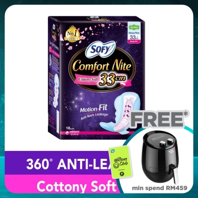 SOFY Comfort Nite Body Fit Slim Wing 33cm 18S