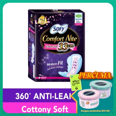 SOFY Comfort Nite Body Fit Slim Wing 33cm 18S