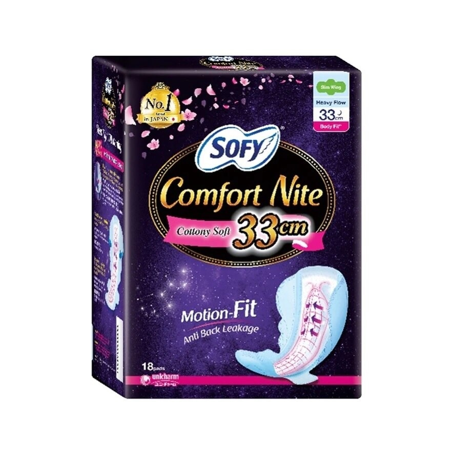 Comfort Nite Body Fit Slim Wing 33cm 18S