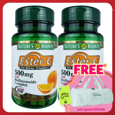 NATURE'S BOUNTY Ester-C 500mg Bioflavonoids Complex 2 x 30's