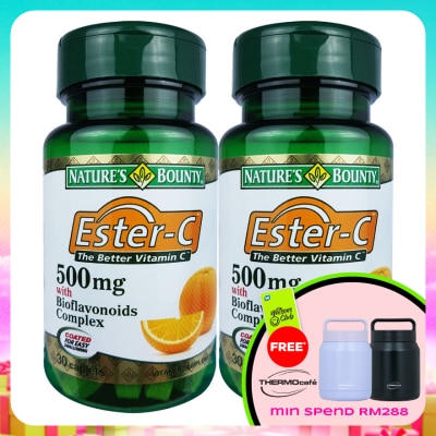 NATURE'S BOUNTY - Ester-C 500mg Bioflavonoids Complex 2 x 30's