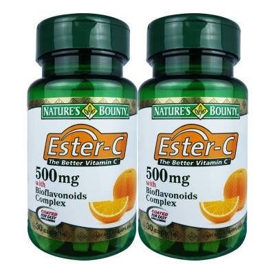 NATURE'S BOUNTY Ester-C 500mg Bioflavonoids Complex 2 x 30's