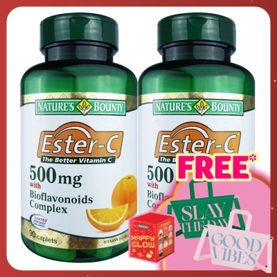NATURE'S BOUNTY Ester-C 500mg Bioflavonoids Complex 2 x 90's