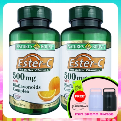 NATURE'S BOUNTY - Ester-C 500mg Bioflavonoids Complex 2 x 90's