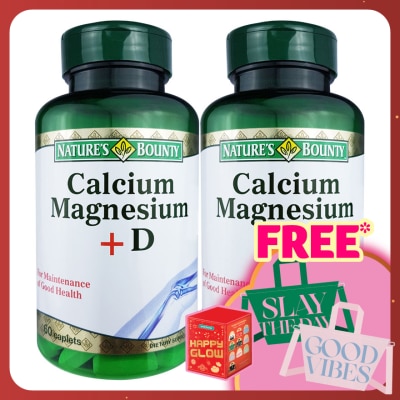 NATURE'S BOUNTY Calcium Magnesium +D 2 x 60's