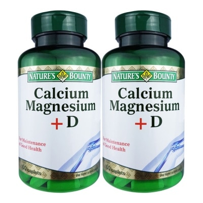 NATURE'S BOUNTY Calcium Magnesium +D 2 x 60's