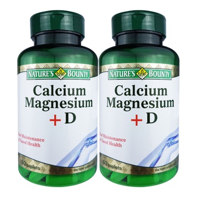 NATURE'S BOUNTY - Calcium Magnesium +D 2 x 60's image