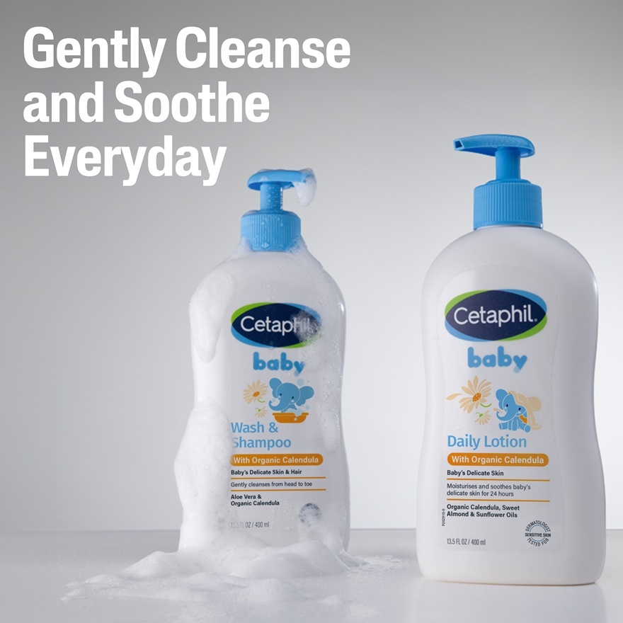 Baby Wash & Shampoo With Organic Calendula 400ML image