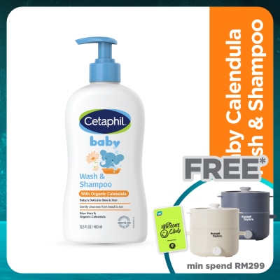 CETAPHIL Baby Wash & Shampoo With Organic Calendula 400ML