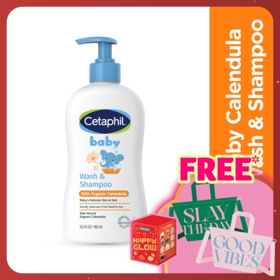 CETAPHIL Baby Wash & Shampoo With Organic Calendula 400ML