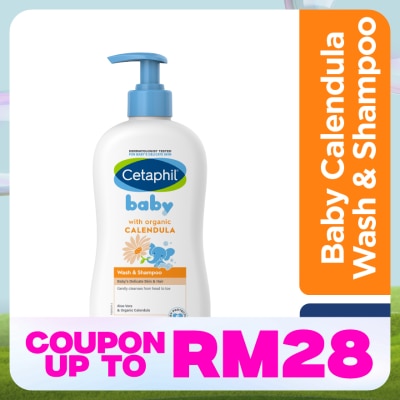 CETAPHIL Baby Wash & Shampoo With Organic Calendula 400ML