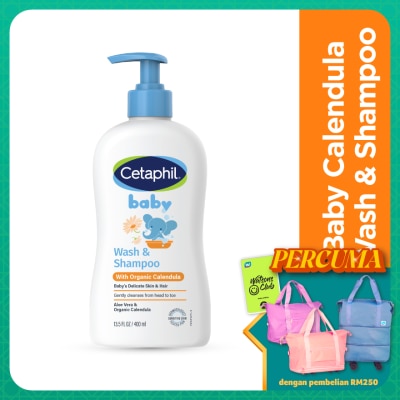 CETAPHIL Baby Wash & Shampoo With Organic Calendula 400ML