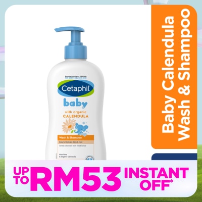 CETAPHIL Baby Wash & Shampoo With Organic Calendula 400ML