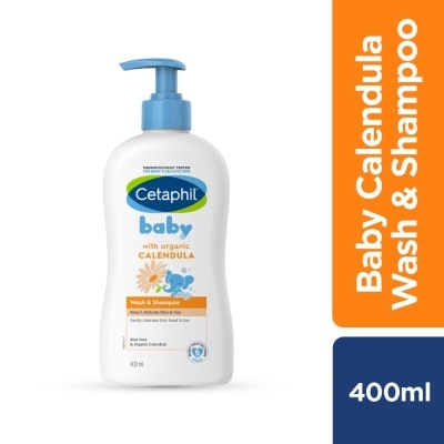 CETAPHIL Baby Wash & Shampoo With Organic Calendula 400ML