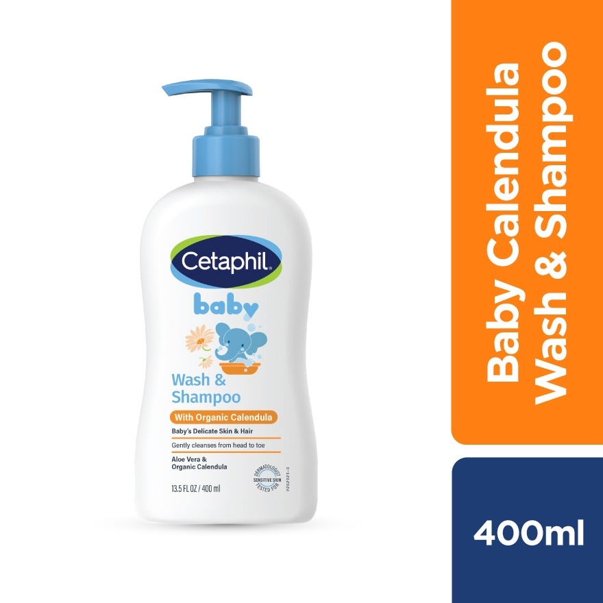Baby Wash & Shampoo With Organic Calendula 400ML